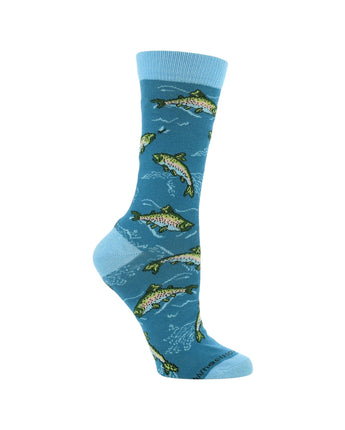 WHD socks Blue / Medium Trout Socks for Perfect Anglers Gift