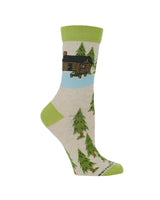 WHD socks Cabin on the Lake Socks for Perfect Anglers Gift