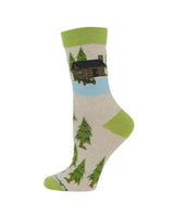WHD socks Cabin on the Lake Socks for Perfect Anglers Gift