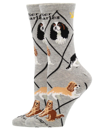 WHD socks Cavalier King Charles Spaniel Socks for Women and Men | Perfect Dog Lovers Gift