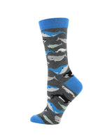 WHD socks Charcoal Heather / Medium Whale Socks Perfect Ocean Lovers Gift