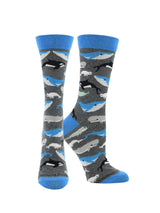 WHD socks Charcoal Heather / Medium Whale Socks Perfect Ocean Lovers Gift