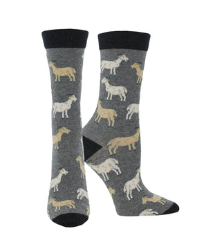 WHD socks Charcoal / Medium WHD Goat Socks | Gift for Goat Lovers | 1-Pack/2-Pack