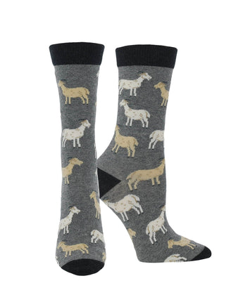 WHD socks Charcoal / Medium WHD Goat Socks | Gift for Goat Lovers | 1-Pack/2-Pack