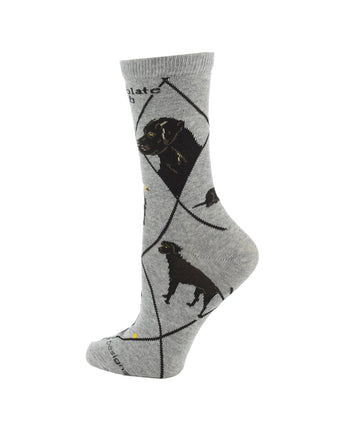 WHD socks Chocolate Lab Socks for Women and Men | Perfect Dog Lovers Gift