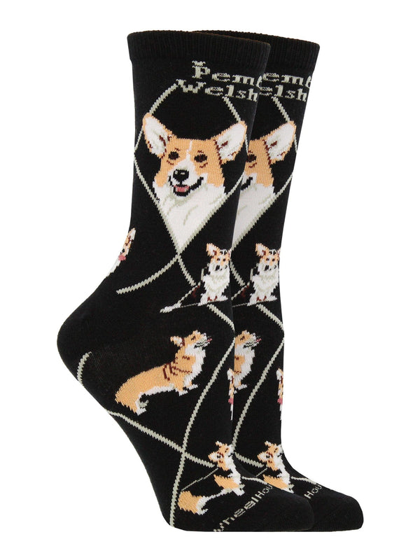 WHD socks Corgi Pembroke Crew Socks for Women | Dog Lovers Gift
