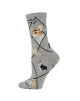 WHD socks Corgi Pembroke Crew Socks for Women | Dog Lovers Gift