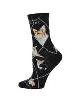 WHD socks Corgi Pembroke Crew Socks for Women | Dog Lovers Gift