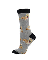 WHD socks Corgi Pembroke Crew Socks for Women | Dog Lovers Gift