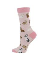 WHD socks Cute Bunny Socks for Women | Bunny Rabbit Crew Socks|1-Pack/2-Pack