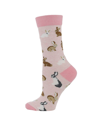 Cute Bunny Socks for Women | Bunny Rabbit Crew Socks | 1-Pack/2-Pack