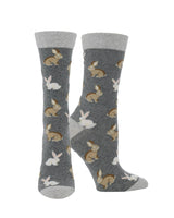 WHD socks Cute Bunny Socks for Women | Bunny Rabbit Crew Socks|1-Pack/2-Pack