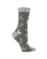 WHD socks Cute Bunny Socks for Women | Bunny Rabbit Crew Socks|1-Pack/2-Pack