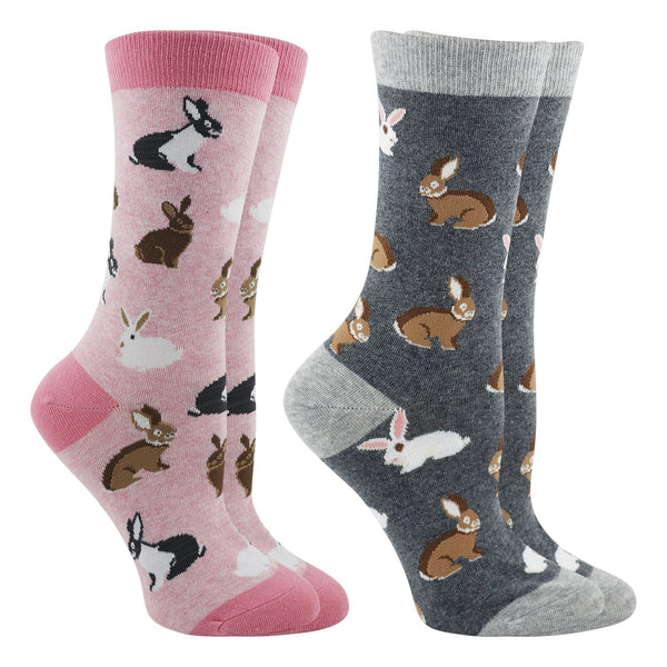 WHD socks Cute Bunny Socks for Women | Bunny Rabbit Crew Socks
