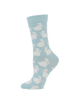 Cute Fuzzy Bunny Socks for Women | Bunny Rabbit Crew Socks | 1-Pack/2-Pack