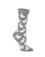 Cute Fuzzy Bunny Socks for Women | Bunny Rabbit Crew Socks | 1-Pack/2-Pack