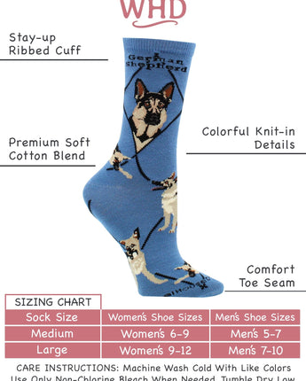 WHD socks German Shepherd Socks for Women | Perfect Dog Lovers Gift