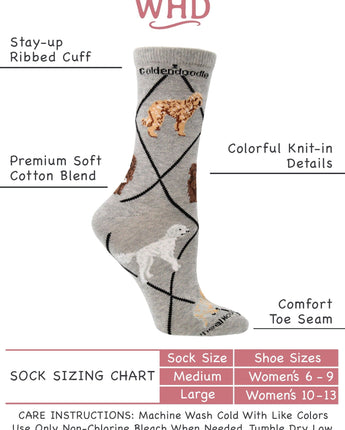 WHD socks Goldendoodle Socks for Women and Women | Perfect Dog Lovers Gift