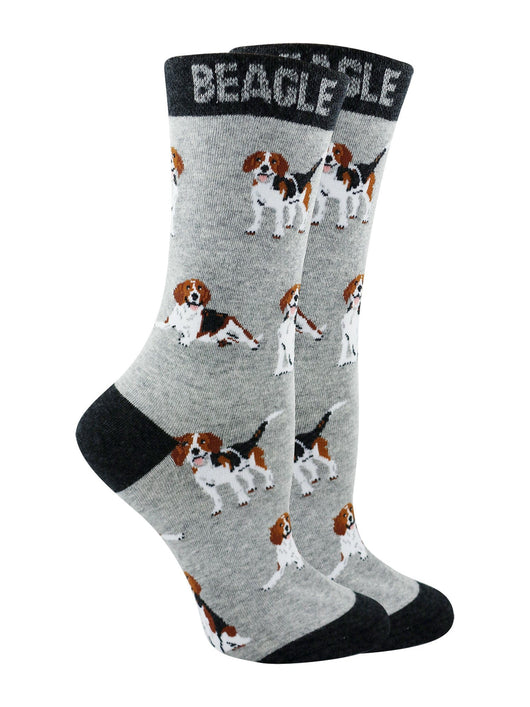 WHD socks Gray/Black / Medium Beagle Socks for Women and Men | Perfect Dog Lovers Gift