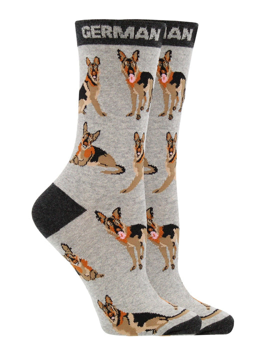 WHD socks Gray/Charcoal / Medium German Shepherd Socks for Women | Perfect Dog Lovers Gift