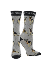 WHD socks Gray/Charcoal / Medium German Shepherd Socks for Women | Perfect Dog Lovers Gift