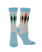 WHD socks Gray Heather / Large Canoe Socks for Perfect Canoers Gift