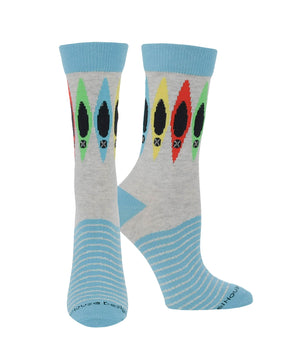 WHD socks Gray Heather / Large Canoe Socks for Perfect Canoers Gift