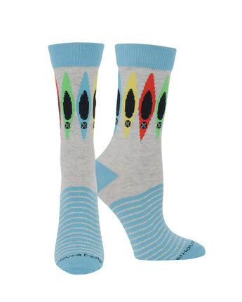 WHD socks Gray Heather / Large Canoe Socks for Perfect Canoers Gift