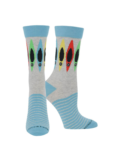 WHD socks Gray Heather / Large Canoe Socks for Perfect Canoers Gift