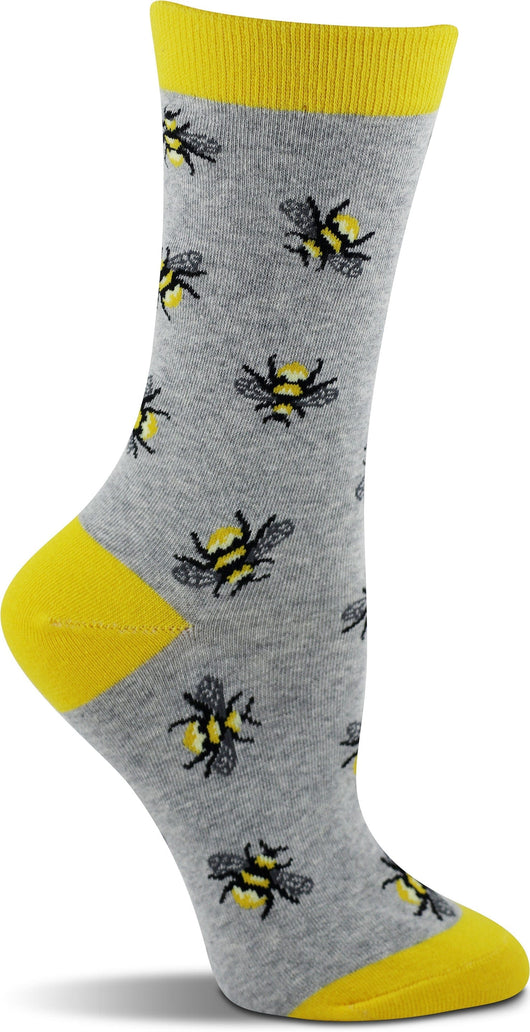 WHD socks Gray Heather / Large WHD Bee Socks 2-Pack or 1-Pack