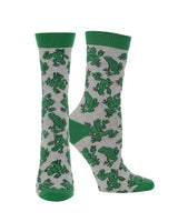 WHD socks Gray Heather / Medium Frog Socks Perfect Animal Lovers Gift