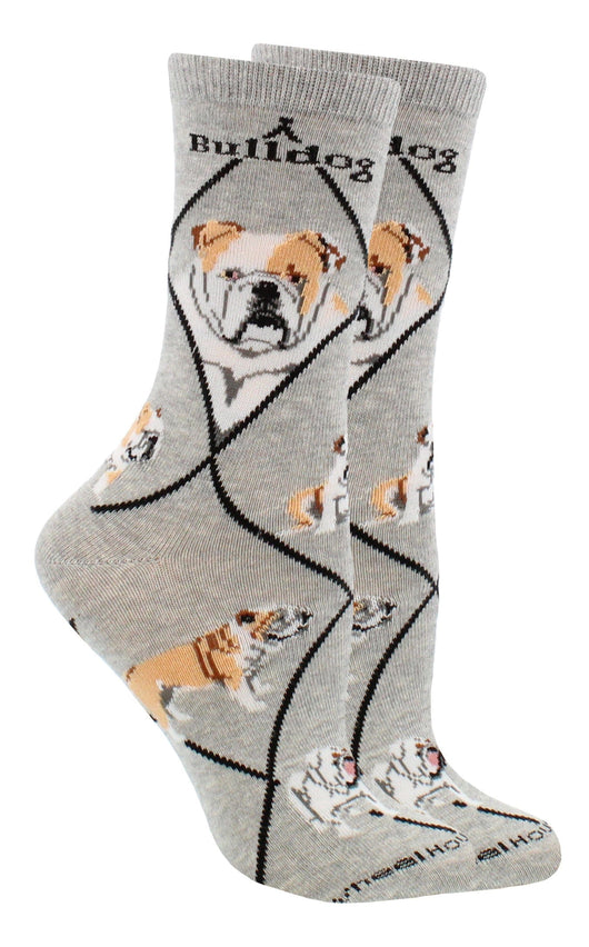 WHD socks Gray / Medium American Bulldog Socks for Women | Perfect Dog Lovers Gift