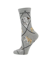 WHD socks Gray / Medium American Bulldog Socks for Women | Perfect Dog Lovers Gift