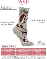 WHD socks Gray / Medium Basset Hound Socks Perfect Dog Lovers Gift