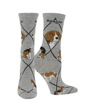 WHD socks Gray / Medium Beagle Socks for Women and Men | Perfect Dog Lovers Gift