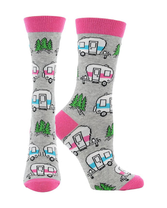 WHD socks Gray / Medium Camping Socks Perfect Outdoors Lover Gift