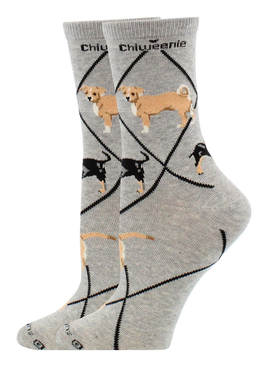 WHD socks Gray / Medium Chiweenie Socks Perfect Dog Lovers Gift
