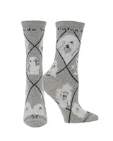 WHD socks Gray / Medium Coton de Tulear Socks Perfect Dog Lovers Gift
