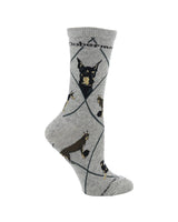 WHD socks Gray / Medium Doberman Pinscher Socks Perfect Dog Lovers Gift
