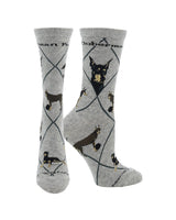 WHD socks Gray / Medium Doberman Pinscher Socks Perfect Dog Lovers Gift