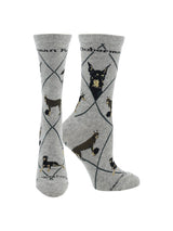 WHD socks Gray / Medium Doberman Pinscher Socks Perfect Dog Lovers Gift