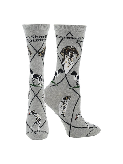 WHD socks Gray / Medium German Shorthaired Pointer Socks Perfect Dog Lovers Gift
