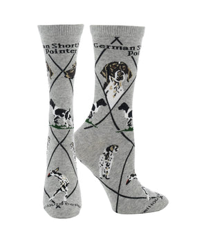 WHD socks Gray / Medium German Shorthaired Pointer Socks Perfect Dog Lovers Gift