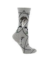 WHD socks Gray / Medium German Shorthaired Pointer Socks Perfect Dog Lovers Gift