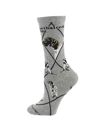 WHD socks Gray / Medium German Shorthaired Pointer Socks Perfect Dog Lovers Gift