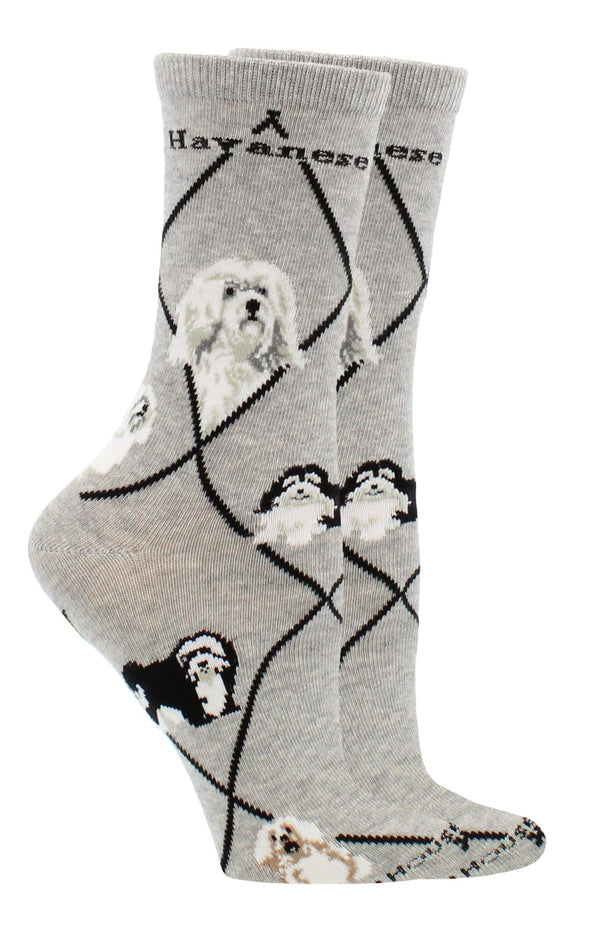 WHD socks Gray / Medium Havanese Socks Perfect Dog Lovers Gift