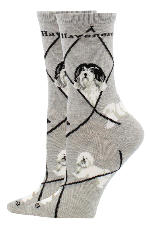 WHD socks Gray / Medium Havanese Socks Perfect Dog Lovers Gift