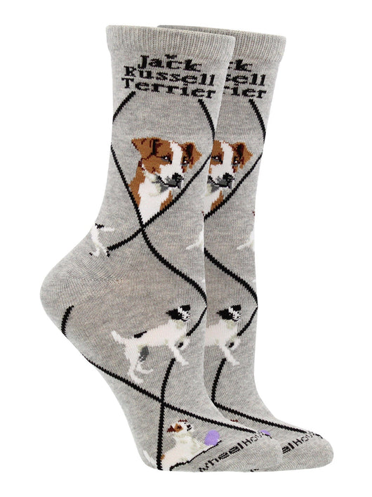 WHD socks Gray / Medium Jack Russell Terrier Socks Perfect Dog Lovers Gift