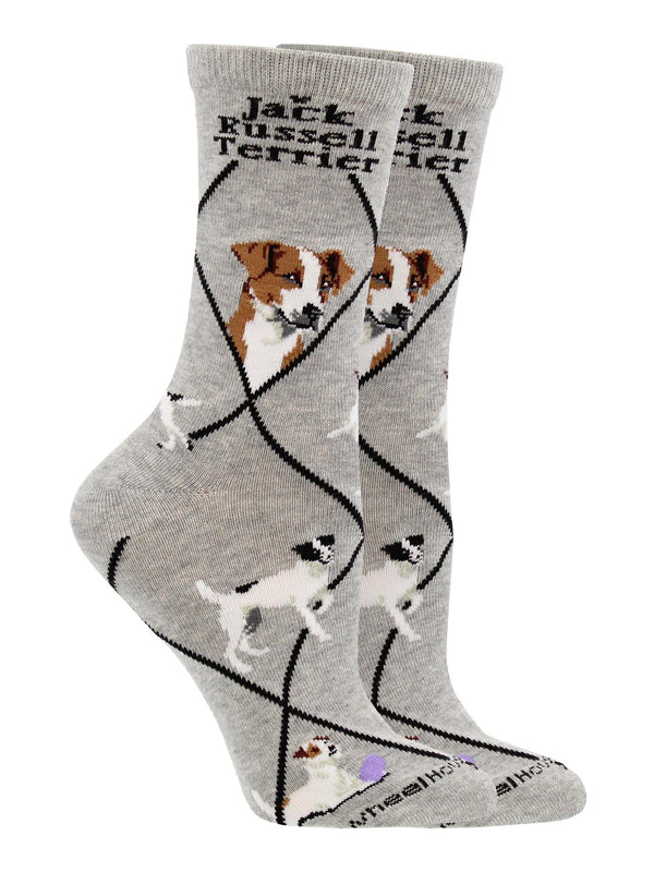 WHD socks Gray / Medium Jack Russell Terrier Socks Perfect Dog Lovers Gift