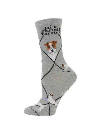 WHD socks Gray / Medium Jack Russell Terrier Socks Perfect Dog Lovers Gift